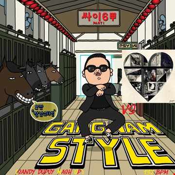 PSY VS GOTYE Gangnam style Vs Somebody that i used to know (Sandy Dupuy MASH UP) 132 BPM
