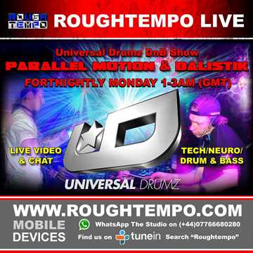 Parallel Motion Universal Drumz DnB Show Live on Rough Tempo 7 9 14 Part 3